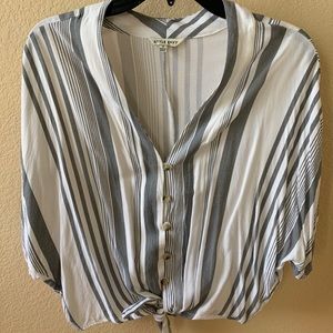 Small style envy button up top